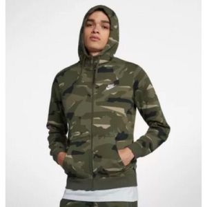 NWT Men’s Nike Camo Full ZIP Hoodie